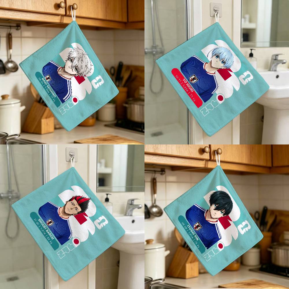 Japanese Home Textiles - 일본 애니메이션 스타일 폴리에스터 블루 주방용