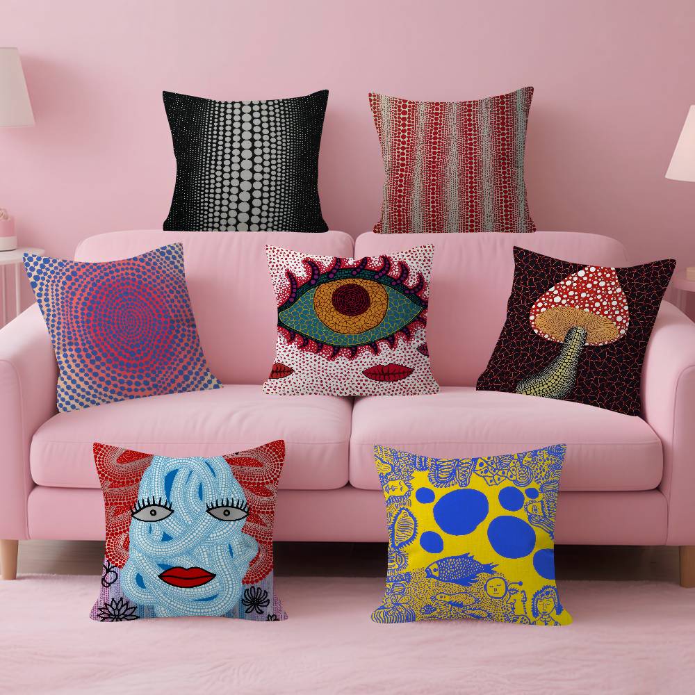 Japanese Home Textiles - 일본 야요이 쿠사마 개인화 된 베개