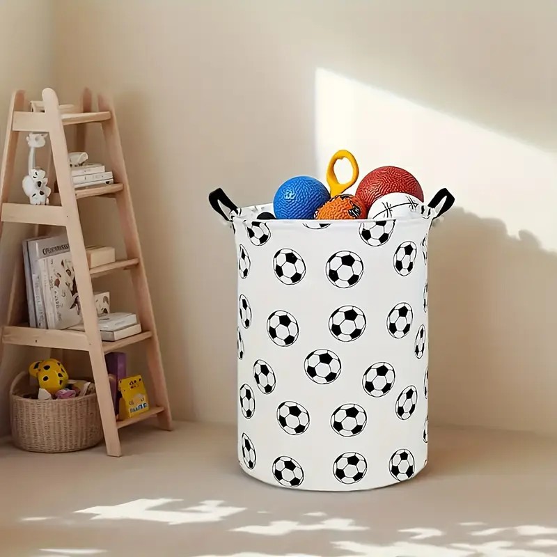 Linum Home Textiles - 새로운 프린트 세탁 바구니 휴대용 접이식