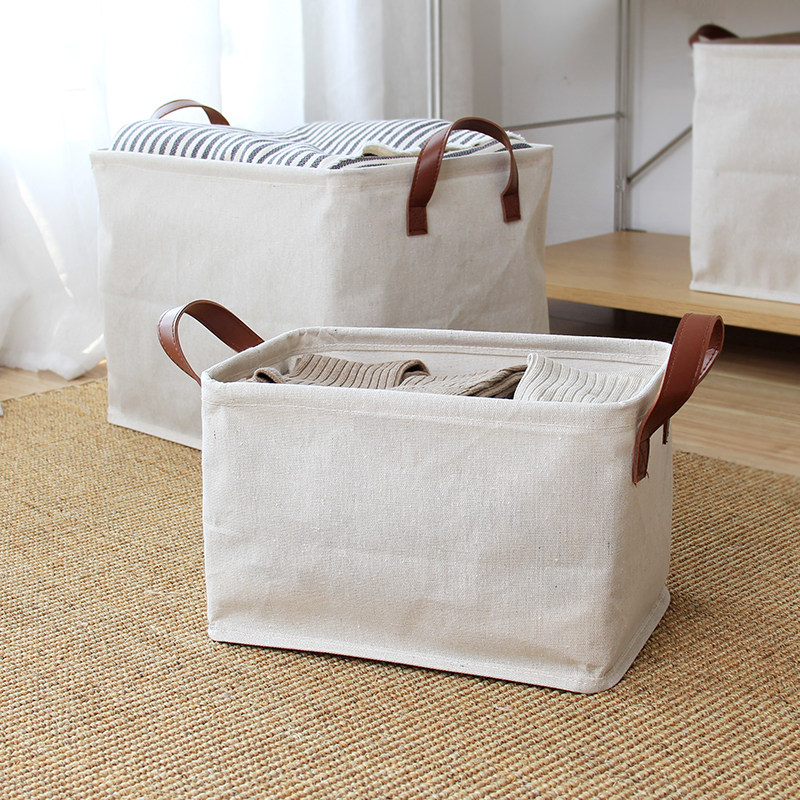심플 스타일 순색 가정용 수납 바구니 일본산 면 린넨  - Linum Home Textiles 리뷰 및 가격