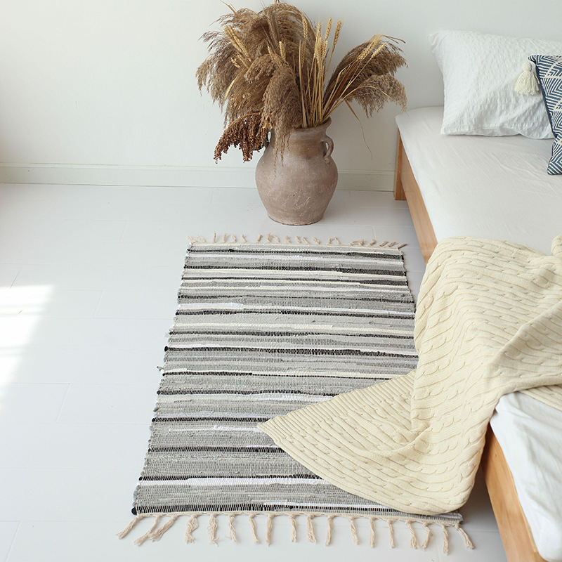빈티지 우드 프린트 바닥 매트 현관문 복도 거실 침실  - Japanese Home Textiles 리뷰 및 가격