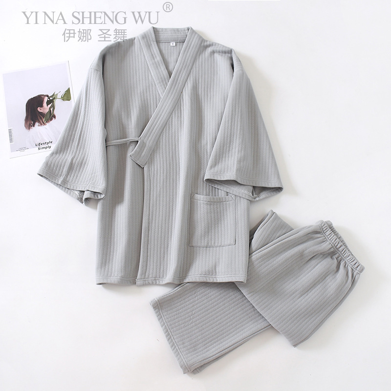 일본 남성용 기모노 유카타 잠옷 세트, 공기층 두꺼운  - Linum Home Textiles 리뷰 및 가격