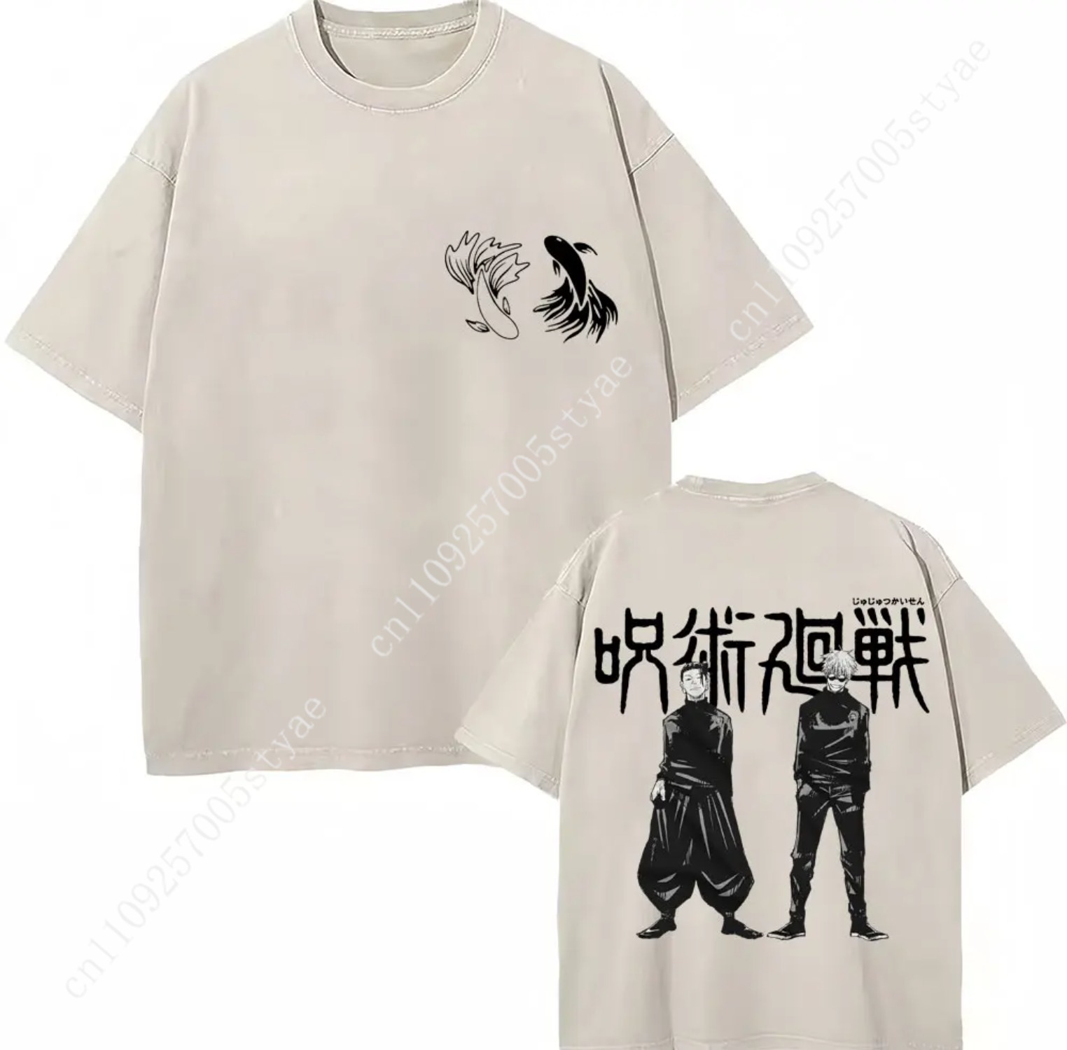 일본 애니메이션 Jujutsu Kaisen 워시드 티셔 - Quilt Cotton Summer 리뷰 및 가격