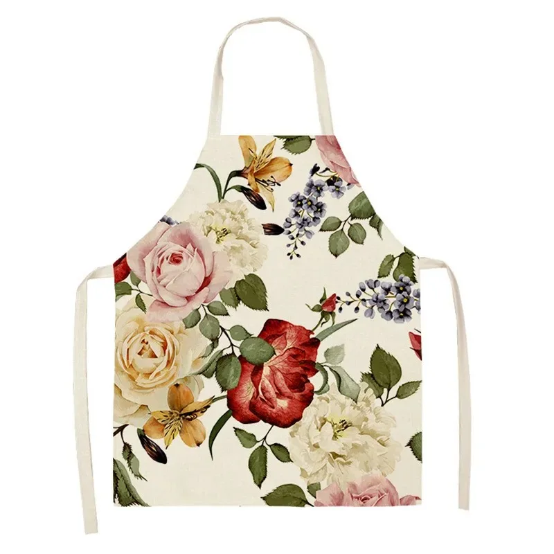 모란 꽃 리넨 앞치마 주방 밀크티 가게 레스토랑 작업복 - Linum Home Textiles 리뷰 및 가격