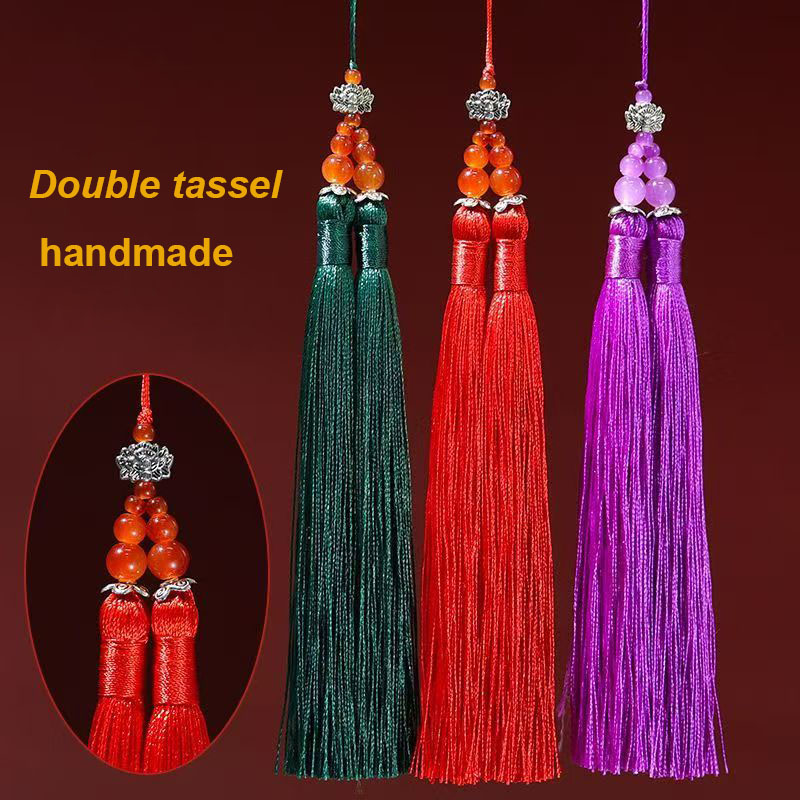1/2개 15cm 더블 태슬 브러쉬 펜던트 액세서리 D - Home Textiles Suppliers 리뷰 및 가격