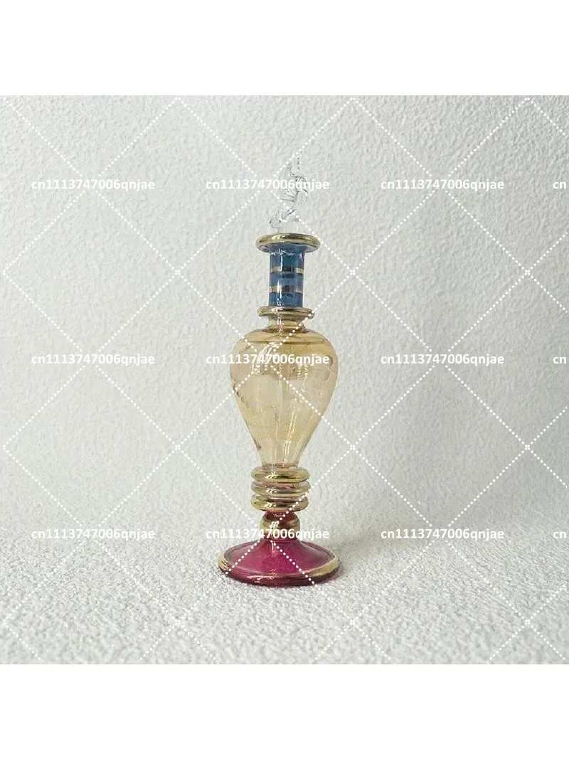 10cm 수제 다채로운 색상의 유리 에센셜 오일 병 홈 - Home Textiles And Decor 리뷰 및 가격